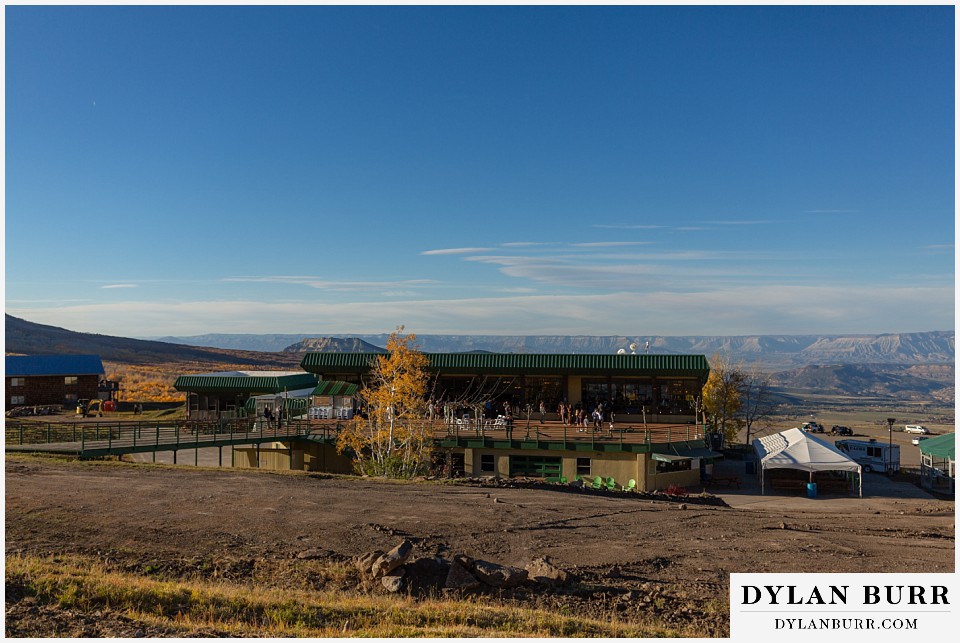 powderhorn mountain resort wedding view