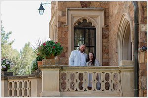 proposal at glen eyrie castle in colorado springs