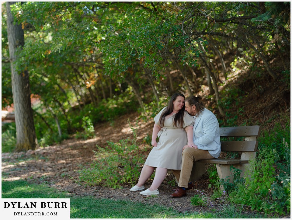 proposal at glen eyrie castle colorado springs a calm moment in the shade together