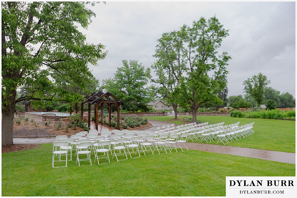 hudson gardens wedding ceremony site rose garden