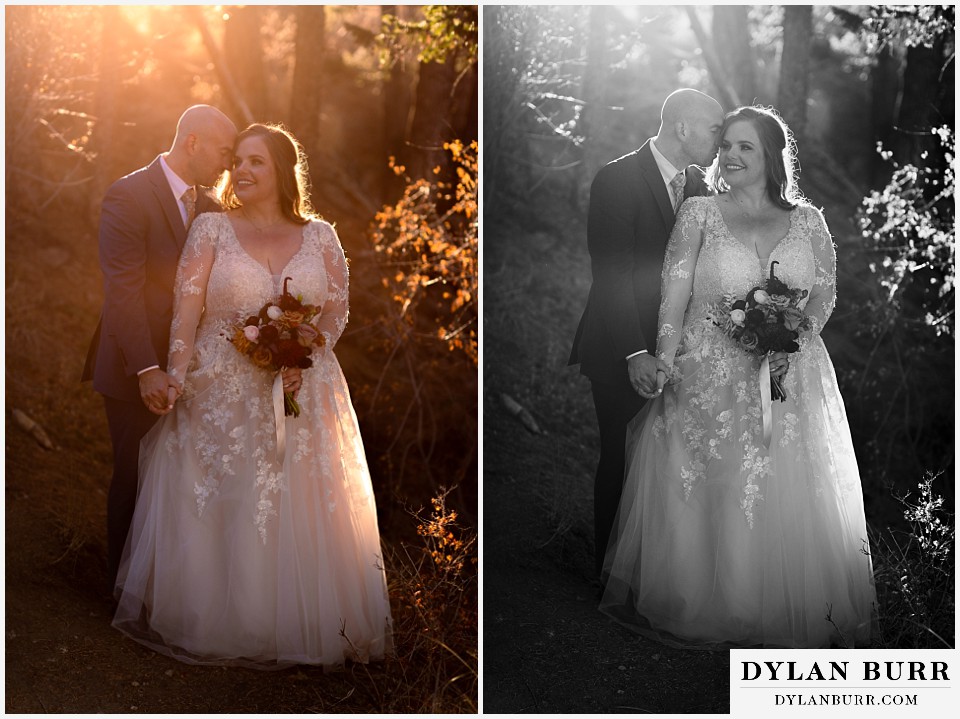 red rocks trading post wedding amazing sunset wedding photos