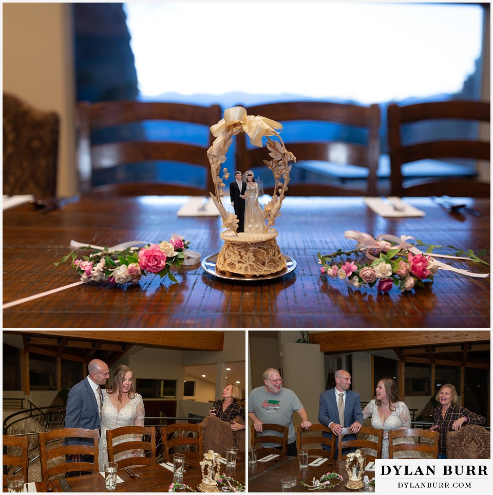 red rocks trading post wedding 100 year old cake topper made by family