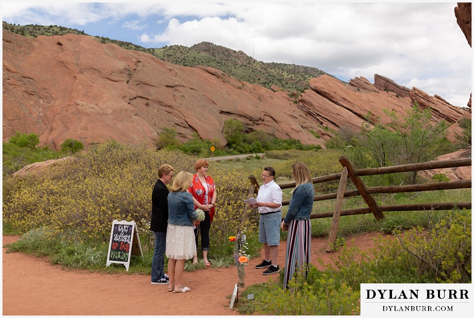 red rocks wedding morrison colorado elopement wedding in red rocks park