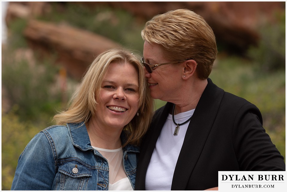 red rocks wedding morrison colorado whispering funny jokes