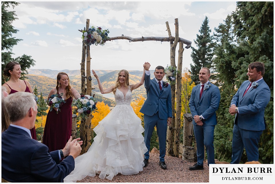 rhize weddings colorado exiting the ceremony