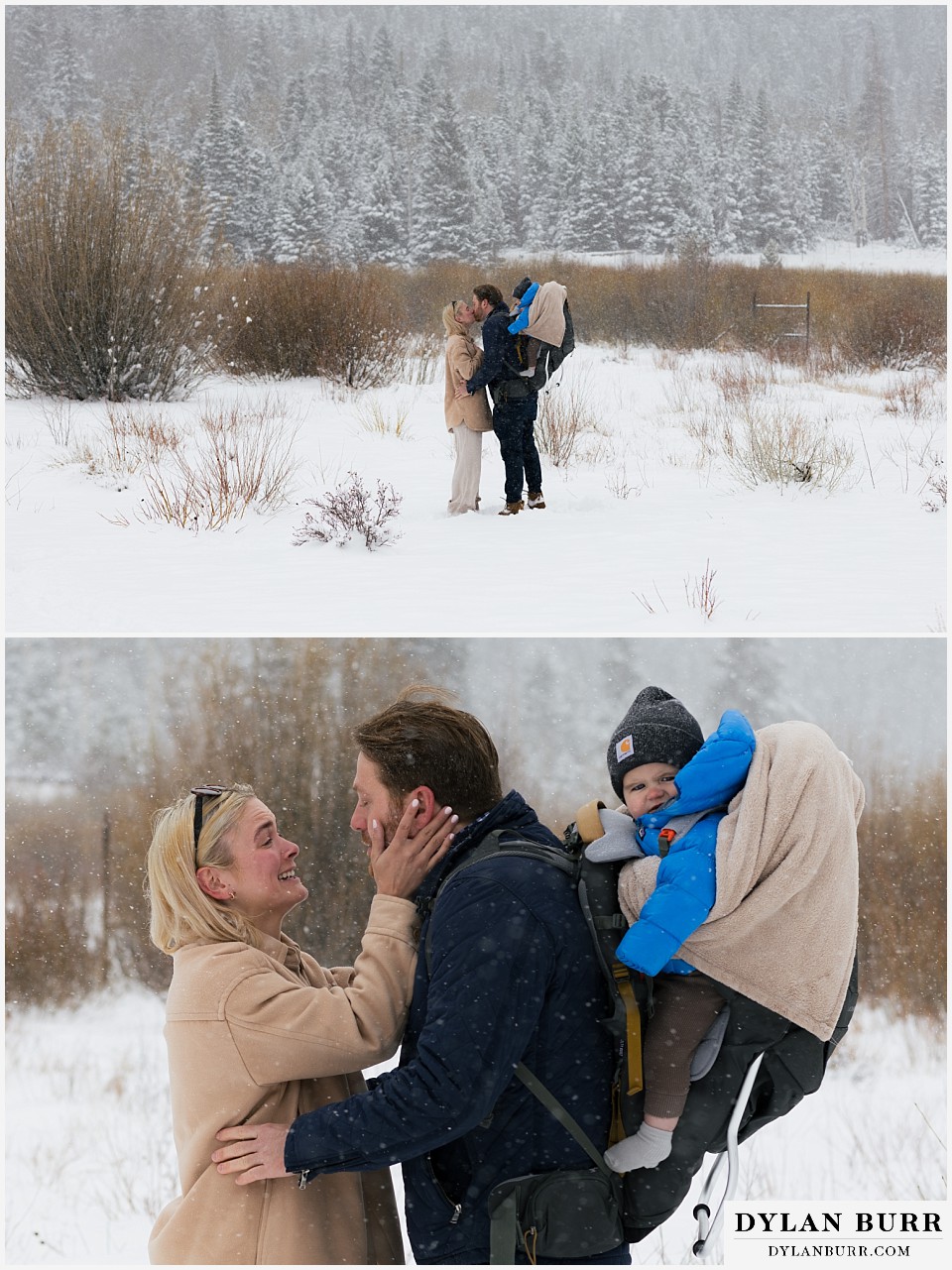 she said yes! in the snow