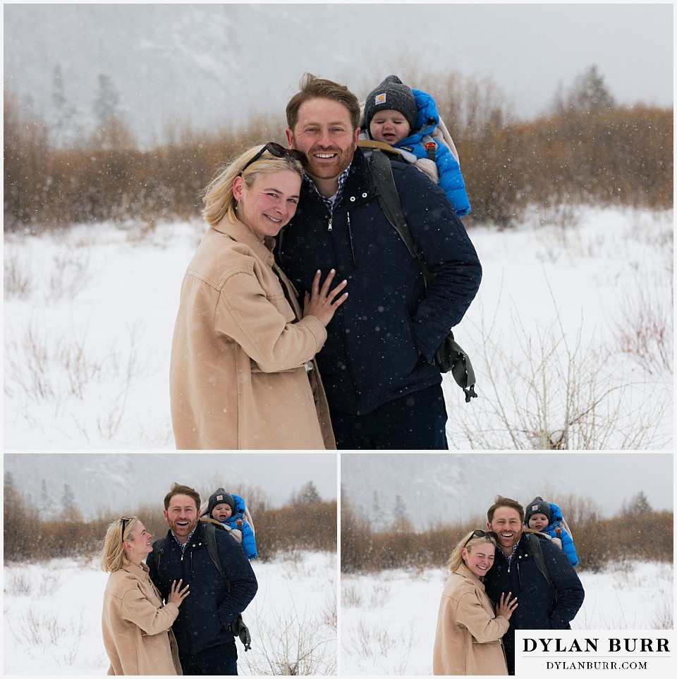 the big reveal moment of the photographer at the wedding proposal