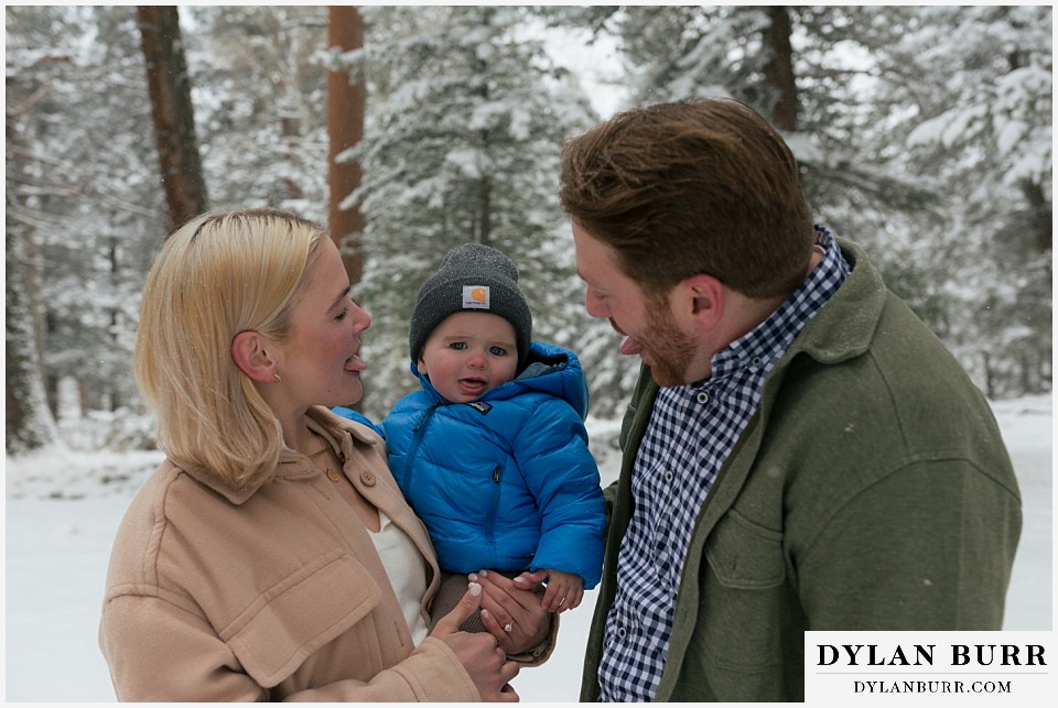 engagement photos with their son