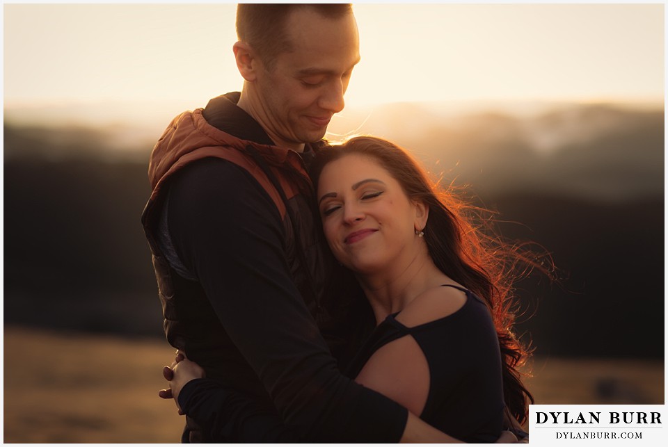 rocky mountain engagement session in colorado a quite moment