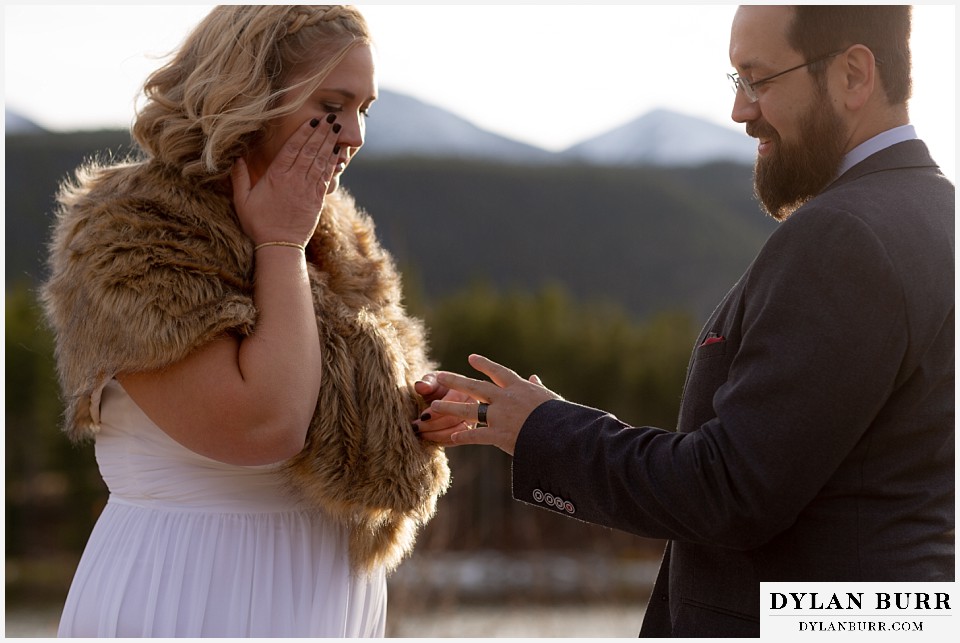 rocky mountain national park wedding elopement bride overflowing with happiness