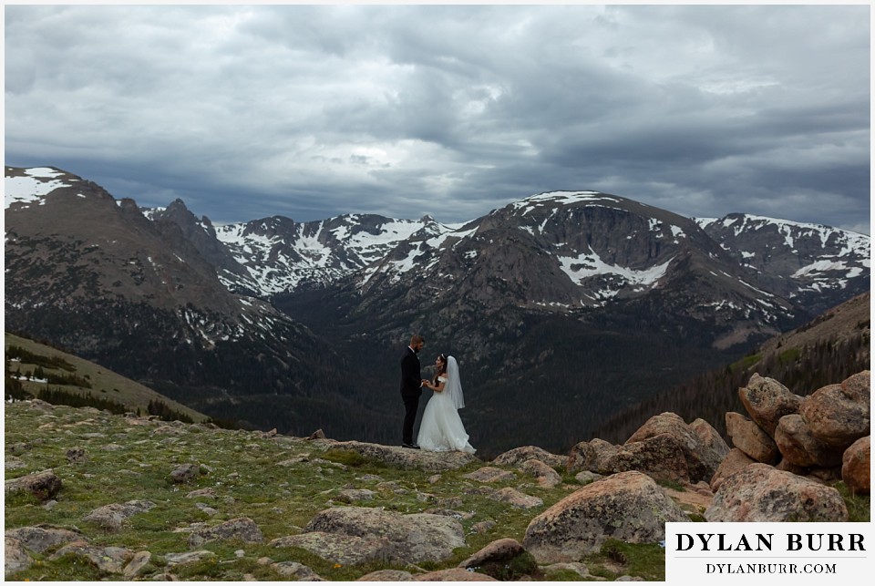rocky mountain national park wedding elopement colorado wedding photographer dylan burr wide mountain views