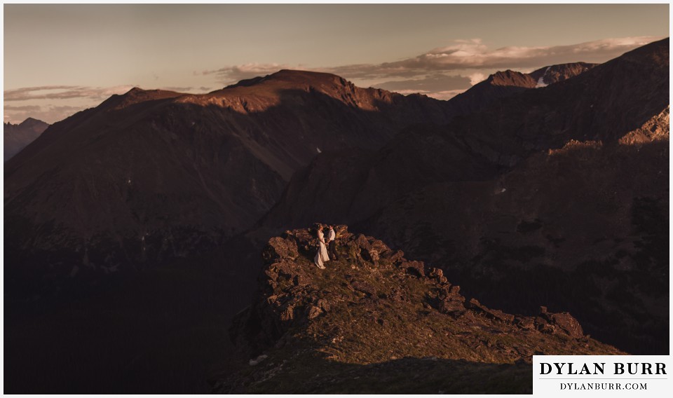 estes park wedding mountain top wedding elopement