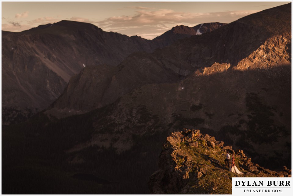 estes park wedding mountain top wedding hiking elopement