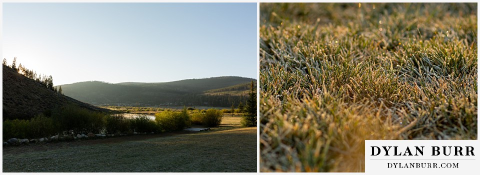 frosty morning dew sunrise wedding