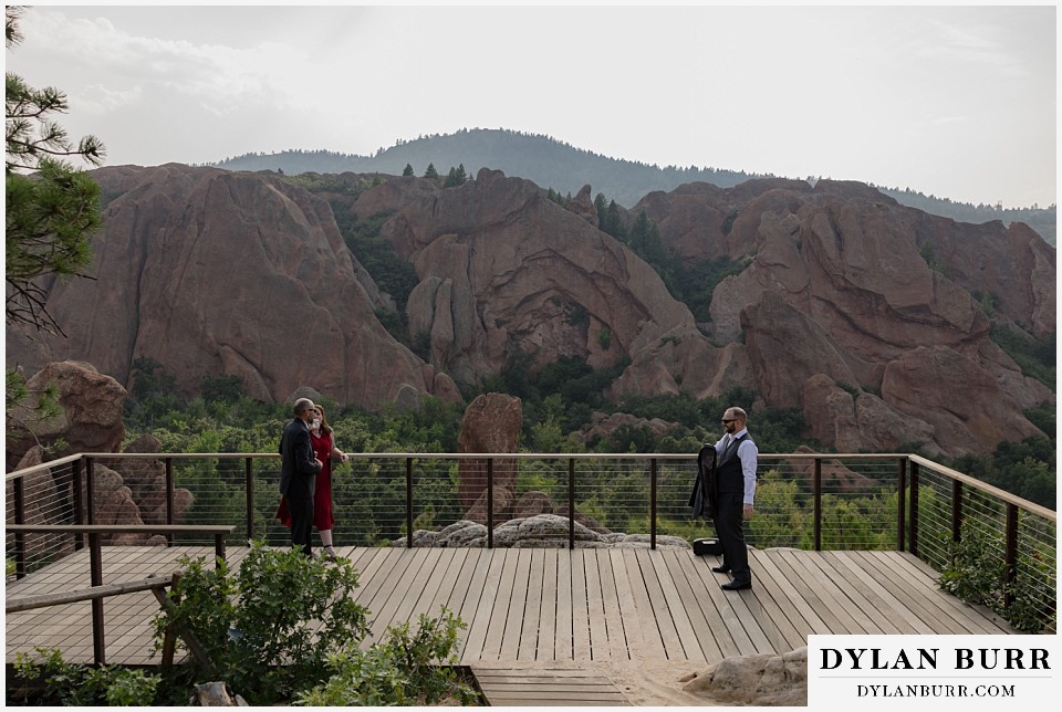 roxborough state park elopement wedding lyons overlook wedding ceremony site