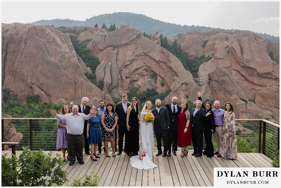 roxborough state park elopement wedding all weddings guests at lyons overlook