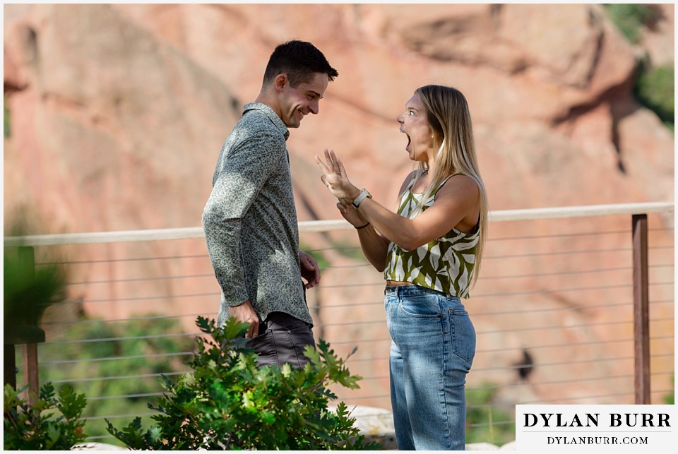 proposal in roxborough state park OMG