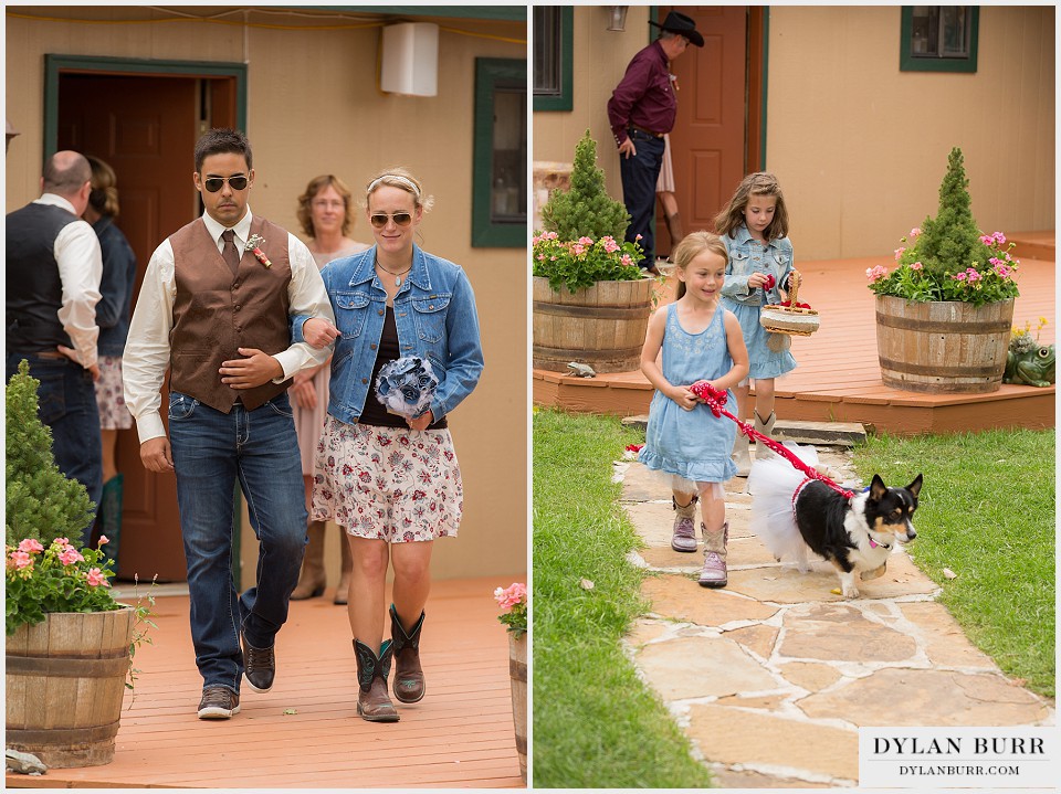 outdoor colorado western wedding chocolate red navy blue montrose