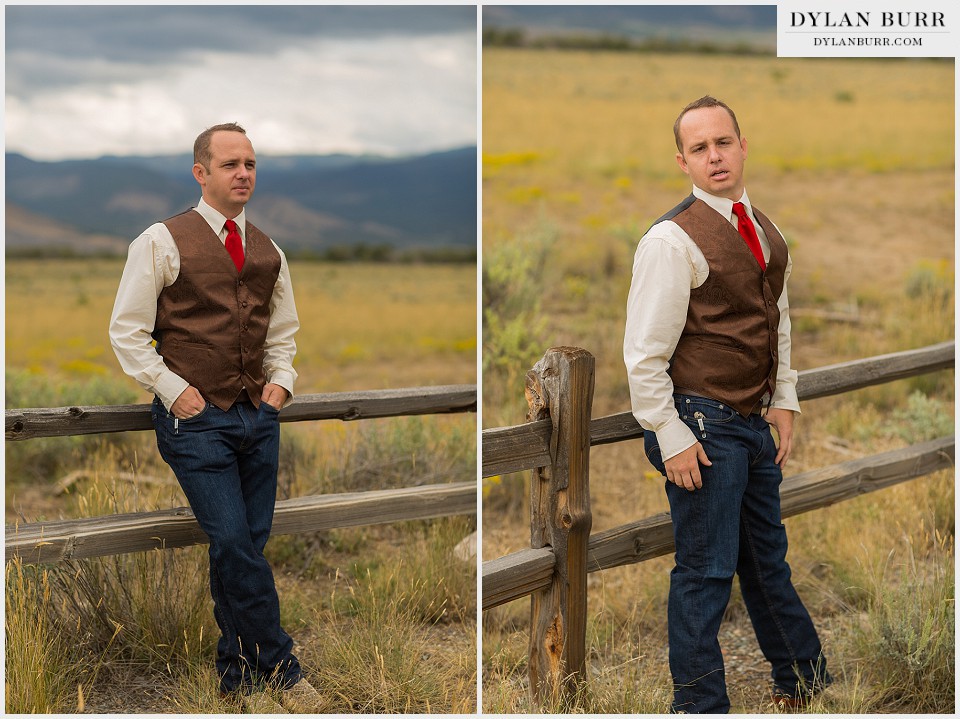 rustic outdoor colorado wedding fun groom photos offbeat groom