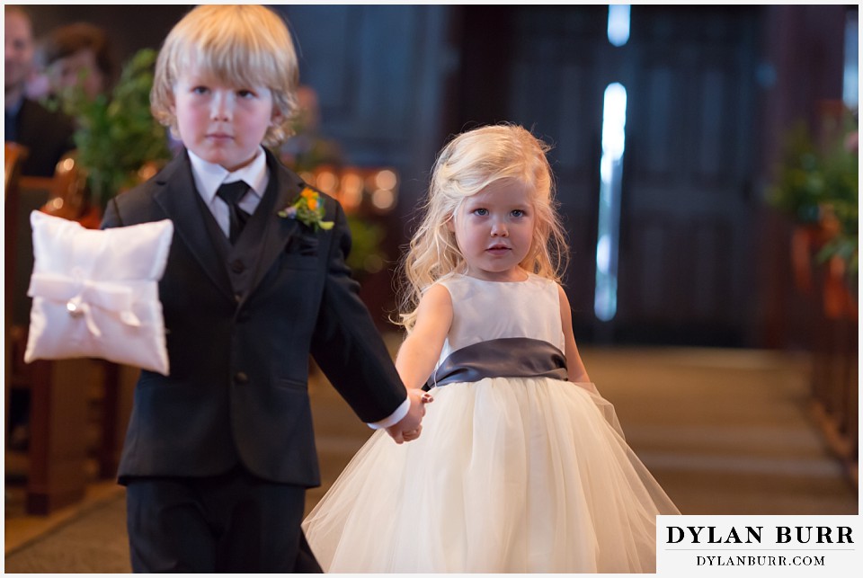 sanctuary golf course wedding ring bearer and flower girl