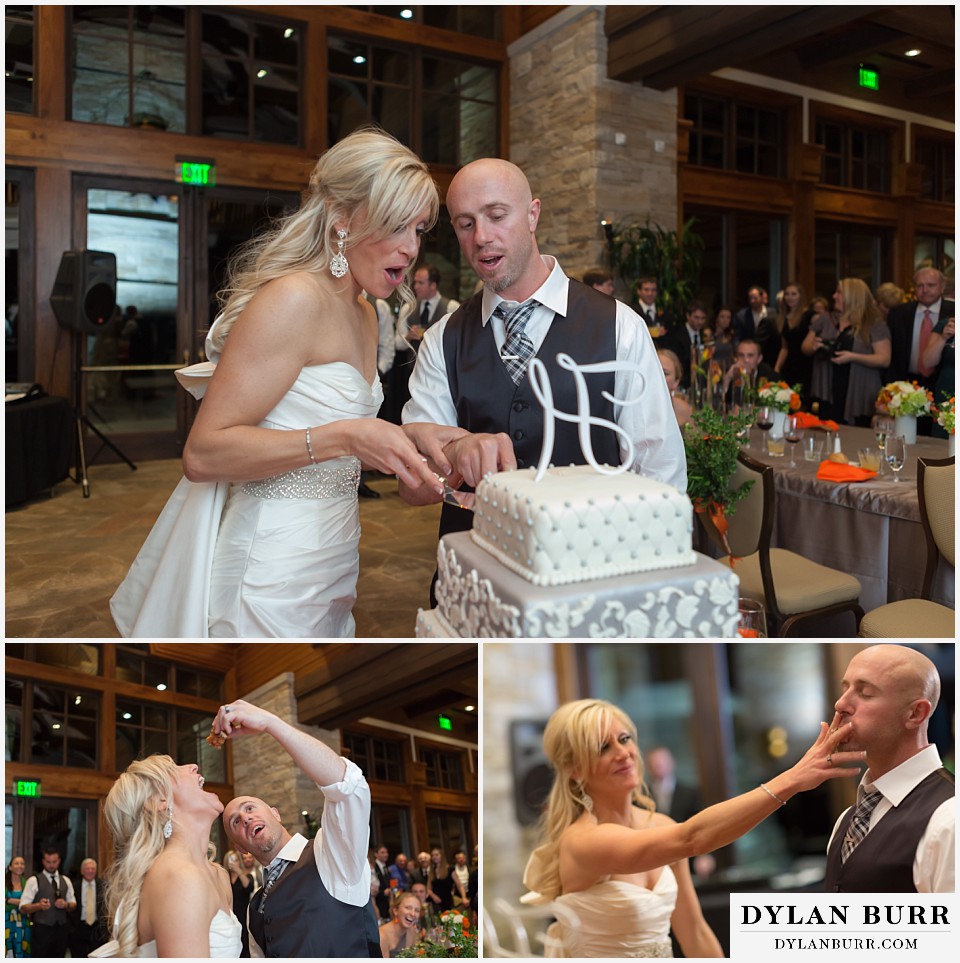 sanctuary golf course wedding cake cutting