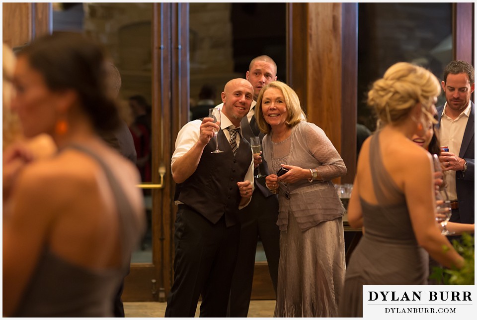 sanctuary golf course wedding groom and mom