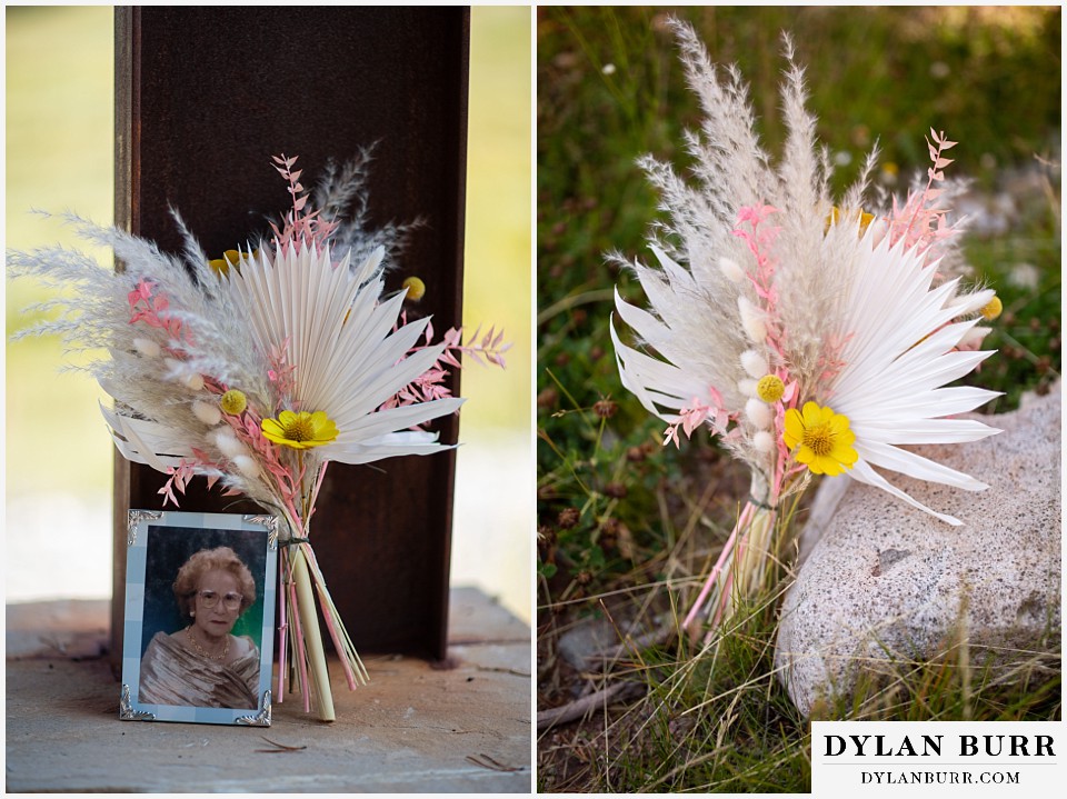 sapphire point overlook elopement wedding very creative bouquet