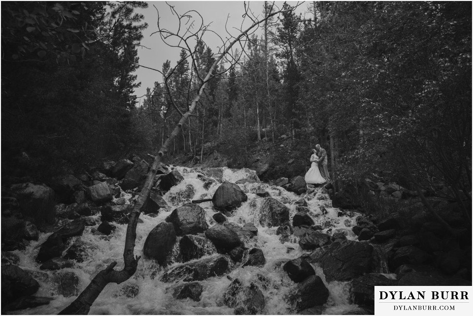 colorado mountain wedding silverlake lodge waterfall