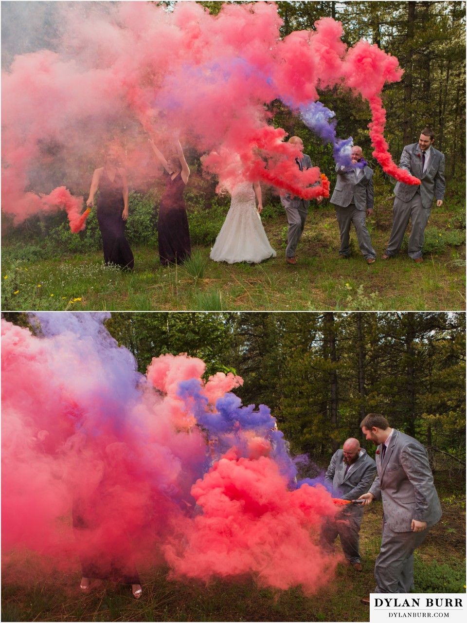 silverlake lodge wedding idaho springs colorado fun bridal party photos