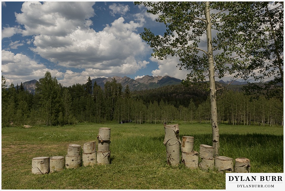 silverpick lodge wedding durango colorado ceremony site mountain view