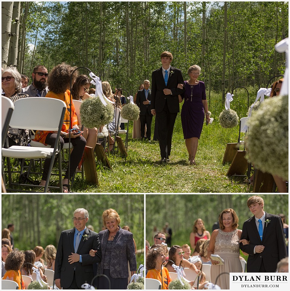 silverpick lodge wedding durango colorado ceremony aisle