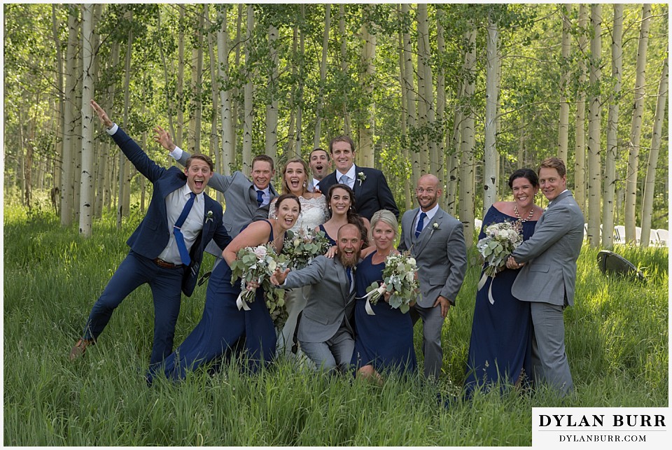 silverpick lodge wedding durango colorado bridal party fun