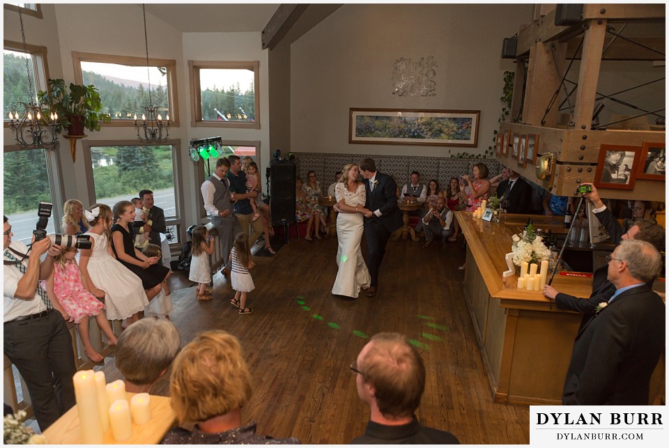 silverpick lodge wedding durango colorado first dance