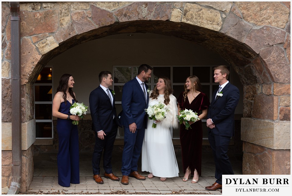 sonnenalp vail wedding bridal party