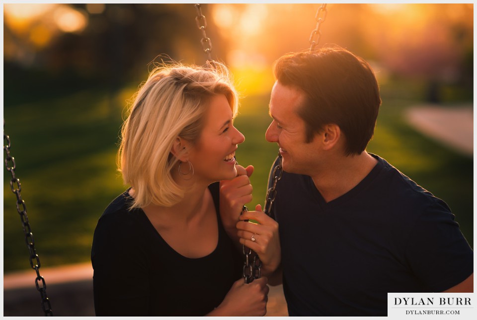 sunset colorado engagement photographer