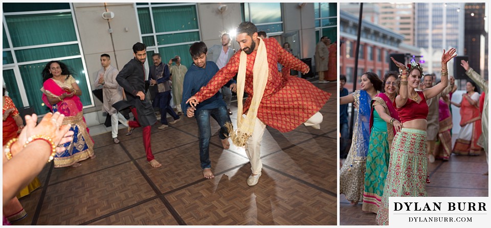 hyatt regency downtown denver indian wedding garba bride leading circle