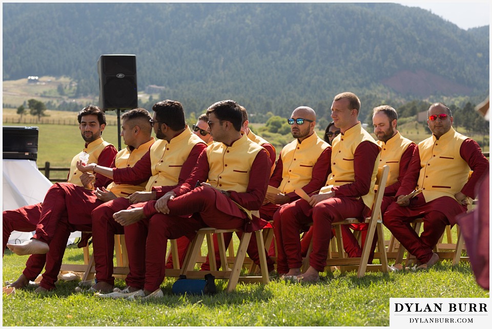 spruce mountain ranch wedding indian wedding groomsmen