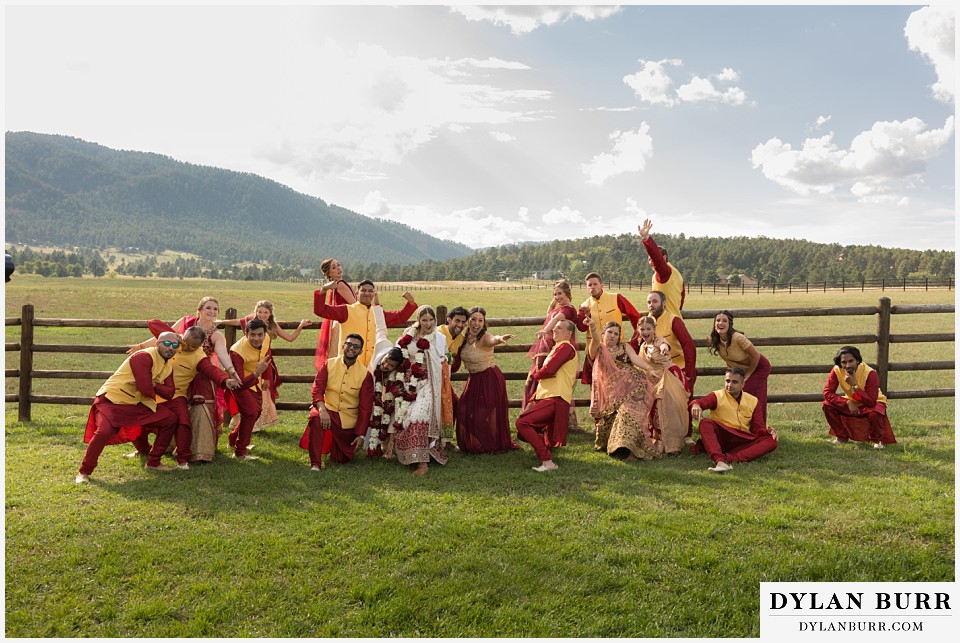 spruce mountain ranch wedding indian wedding bridal party fun