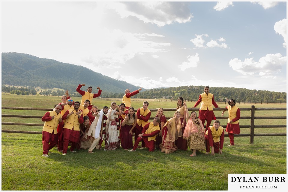 spruce mountain ranch wedding indian wedding brideal party goofy