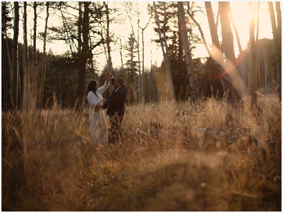 staunton state park colorado elopement wedding first dance