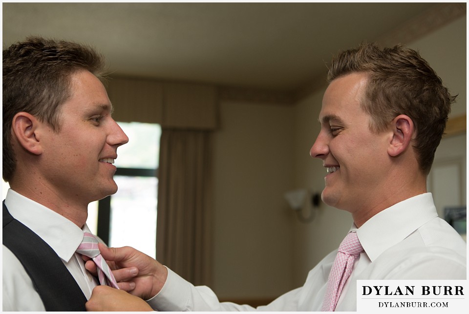 steamboat mountain weddings colorado groom and best man