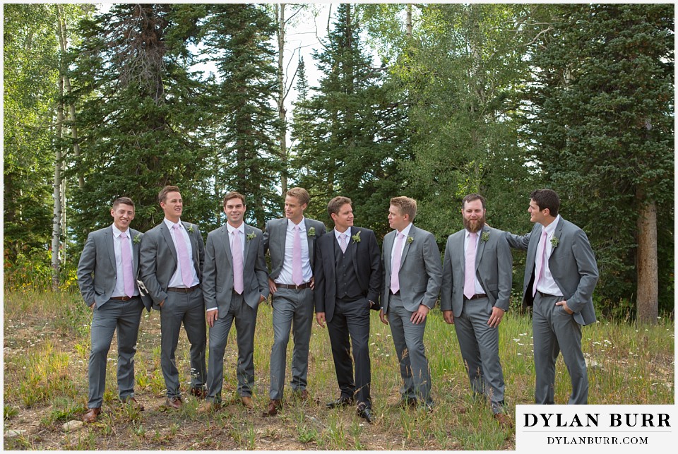 steamboat mountain weddings colorado groom and groomsmen