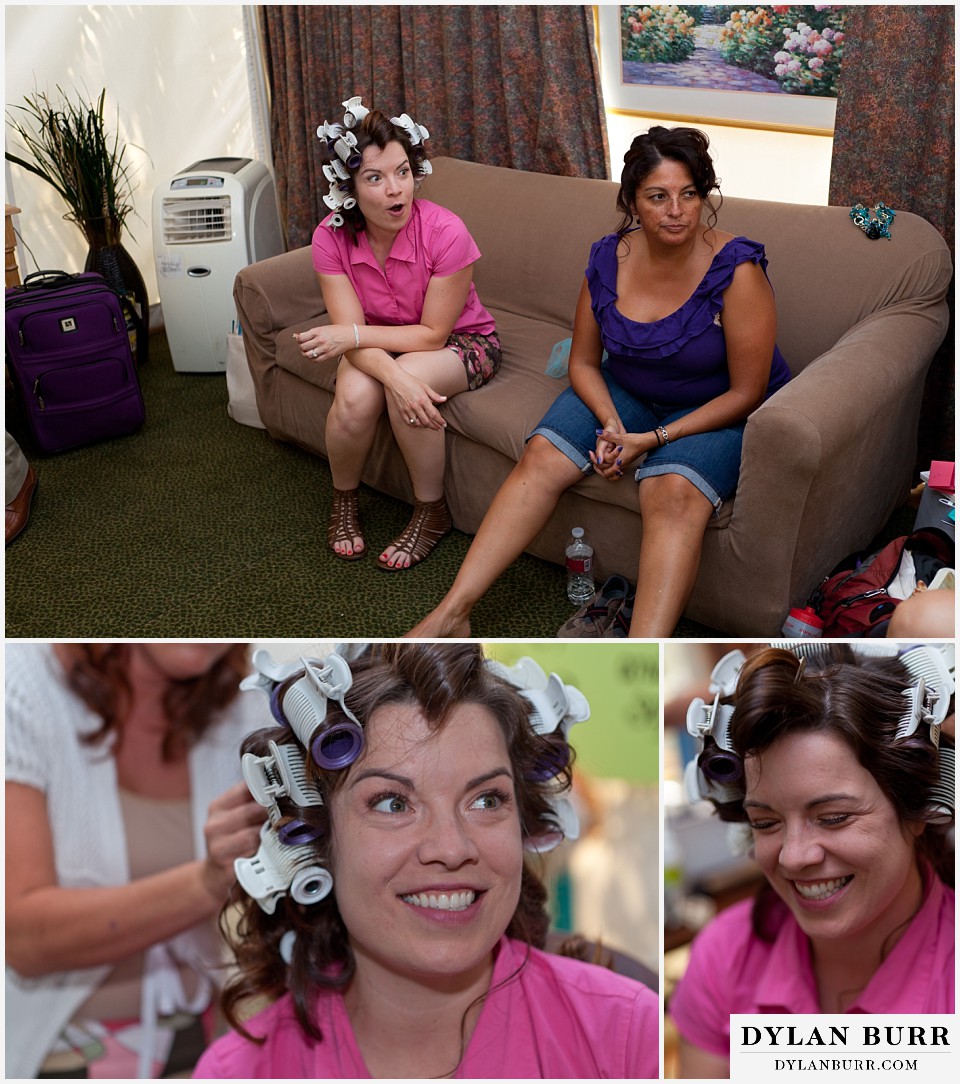 stone mountain lodge wedding bride getting ready