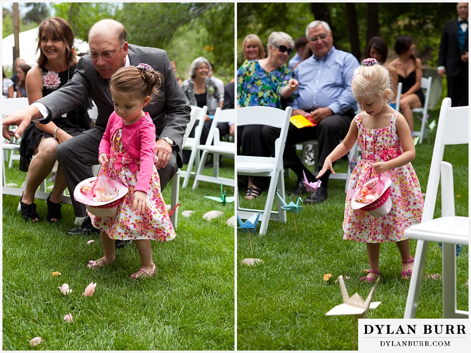 stone mountain lodge wedding flower girls