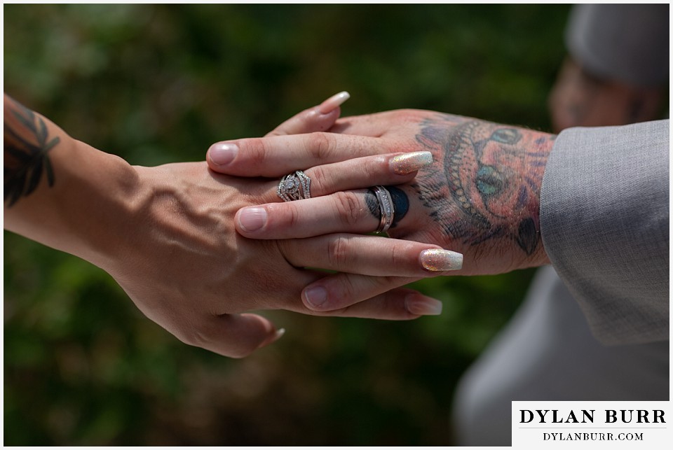 bride and groom wedding rings