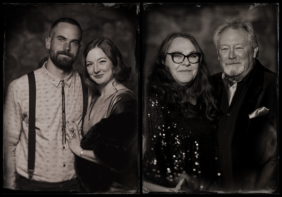 tintype photobooth at wedding in buena vista colorado