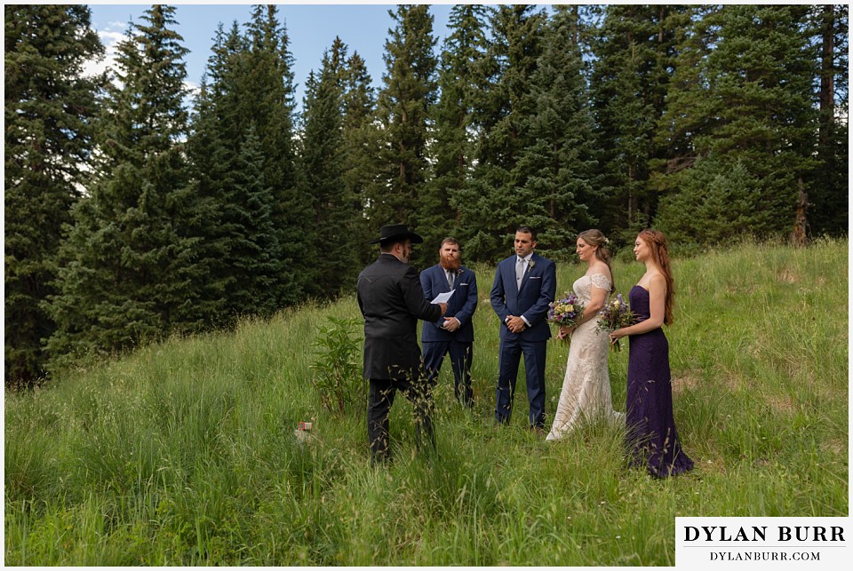 telluride colorado elopement wedding adventure bride groom and best man and maid of honor