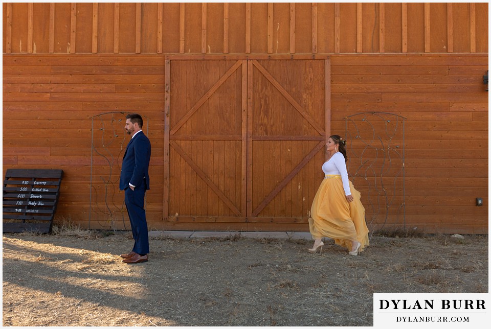 the covey fort collins wedding venue first look