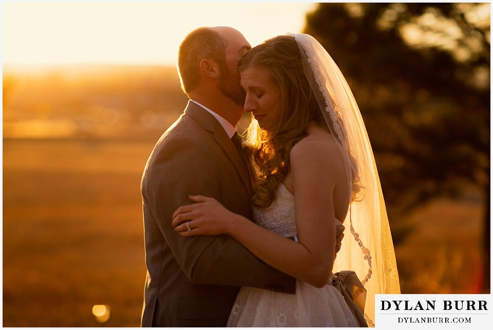 villa parker wedding parker colorado bride and groom having an emotional moment