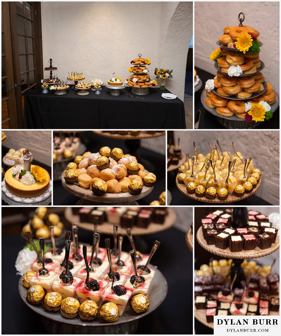 villa parker wedding parker colorado dessert table